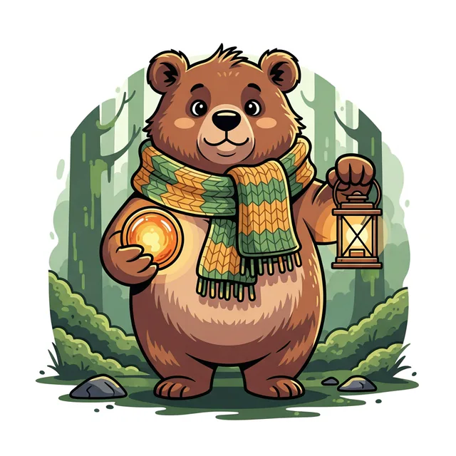 Bramble the bear, mascot of Bear Island